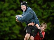30 October 2013; Josh Doyle is tackled by Tim O'Brien during a Leinster School of Excellence on tour in Gorey RFC, Co. Wexford. Picture credit: Matt Browne / SPORTSFILE
