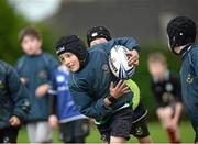 30 October 2013; Rory Tubritt in action during a Leinster School of Excellence on tour in Gorey RFC, Co. Wexford. Picture credit: Matt Browne / SPORTSFILE