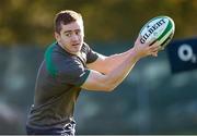31 October 2013; Ireland's Paddy Jackson during squad training ahead of their Guinness Series International game against Samoa on Saturday the 9th of November. Ireland Rugby Squad Training, Carton House, Maynooth, Co. Kildare. Picture credit: Stephen McCarthy / SPORTSFILE