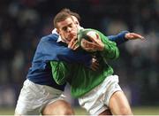 4 January 1997; Ireland's Dominic Crotty in action against Italy. Ireland v Italy, Friendly Rugby International, Lansdowne Road, Dublin. Picture Credit: Brendan Moran / SPORTSFILE