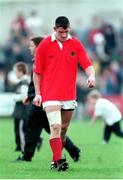 27 September 1997; Eddie Halvey, Munster, leaves the field after defeat by Cardiff. European Rugby Cup, Munster v Cardiff, Thomond Park, Limerick. Picture credit: Matt Browne / SPORTSFILE