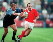27 September 1997; Rhys Ellison, Munster, in action against Greg Kacala, Cardiff. European Rugby Cup, Munster v Cardiff, Thomond Park, Limerick. Picture credit: Matt Browne / SPORTSFILE