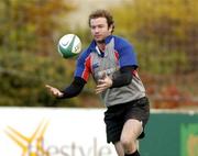 9 November 2004; Geordan Murphy in action during Ireland rugby squad training. Terenure Rugby Club, Dublin. Picture credit; Matt Browne / SPORTSFILE