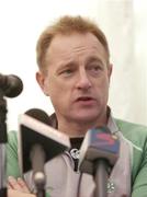 12 November 2004; Ireland Head Coach Eddie O'Sullivan during an Ireland Rugby press conference, Lansdowne Road, Dublin. Picture credit; Brian Lawless / SPORTSFILE