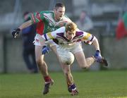 13 November 2004; Paul Griffin, Kilmacud Crokes, in action against Justin McAteer, Garrycastle. AIB Leinster Club Football Championship, Quarter-Final, Kilmacud Crokes v Garrycastle, Parnell Park, Dublin. Picture credit; Brian Lawless / SPORTSFILE
