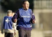 13 November 2004; Garrycastle manager Martin McCabe issues instructions during the match. AIB Leinster Club Football Championship, Quarter-Final, Kilmacud Crokes v Garrycastle, Parnell Park, Dublin. Picture credit; Brian Lawless / SPORTSFILE