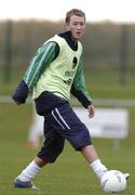 15 November 2004; Aiden McGeady, Republic of Ireland, in action during squad training. Malahide FC, Malahide, Co. Dublin. Picture credit; David Maher / SPORTSFILE