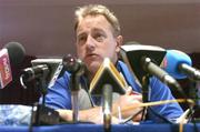 16 November 2004; Ireland head coach Eddie O'Sullivan speaking at an Ireland rugby press conference. CityWest Hotel, Saggart, Dublin. Picture credit; Matt Browne / SPORTSFILE