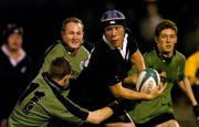 17 November 2004; Warren Dunn, New Zealand U21, in action against James Buckley, Connacht U21. U21 Representative Match, Connacht U21 v New Zealand U21, Dubarry Park, Athlone. Picture credit; Matt Browne / SPORTSFILE