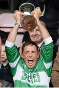 3 November 2013; Kanturk captain Anthony Nash lifts the cup after victory over Eire Og. Cork County Intermediate Club Hurling Championship Final, Éire Óg v Kanturk, Pairc Ui Chaoimh, Cork. Picture credit: Diarmuid Greene / SPORTSFILE