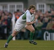 13 November 2004; Brian O'Driscoll, Ireland. Rugby International, Ireland v South Africa, Lansdowne Road, Dublin. Picture credit; Brendan Moran / SPORTSFILE