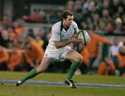 13 November 2004; Geordan Murphy, Ireland. Rugby International, Ireland v South Africa, Lansdowne Road, Dublin. Picture credit; Brendan Moran / SPORTSFILE