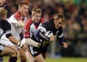 19 November 2004; Craig Morgan, Cardiff Blues, in action against Paul Steinmetz, Ulster. Celtic League 2004-2005, Ulster v Cardiff Blues, Ravenhill, Belfast. Picture credit; Matt Browne / SPORTSFILE
