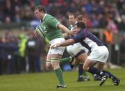 20 November 2004; Eric Miller, Ireland, in action against Mark Wyatt, USA. Rugby International, Ireland v USA, Lansdowne Road, Dublin. Picture credit; Damien Eagers / SPORTSFILE