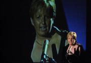 20 November 2004; Geraldine Giles, President of the Ladies Football Association, speaking at the O'Neills / TG4 Ladies Football All-Stars. Citywest, Dublin. Picture credit; Pat Murphy / SPORTSFILE