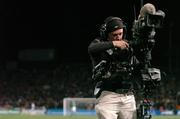 16 November 2004; A TV cameraman films during the game. International Friendly, Republic of Ireland v Croatia, Lansdowne Road, Dublin. Picture credit; David Maher / SPORTSFILE