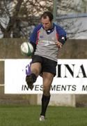 23 November 2004; Girvan Dempsey in action during Ireland rugby squad training. Terenure Rugby Club, Dublin. Picture credit; Damien Eagers / SPORTSFILE
