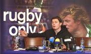 23 November 2004; Ireland captain Brian O'Driscoll pictured during a press conference after the team was announcement to play Argentina. Citywest Hotel, Dublin. Picture credit; Matt Browne / SPORTSFILE