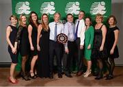 2 November 2013; Members from T3 TC, Co. Dublin, who received the Women's Team Club Championship award at the Triathlon Ireland Awards Dinner 2013, sponsored by Vodafone, in the Aviva Stadium, Lansdowne Road, Dublin. Photo by Sportsfile