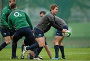 5 November 2013; Ireland's Eoin Reddan in action during squad training ahead of their Guinness Series International match against Samoa on Saturday. Ireland Rugby Squad Training, Carton House, Maynooth, Co. Kildare. Picture credit: David Maher / SPORTSFILE