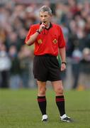 14 November 2004; Michael Hughes, referee. AIB Ulster Senior Club Football Championship Quarter Final Replay, Mayobridge v Ardara, Newry, Co. Down. Picture credit; David Maher / SPORTSFILE
