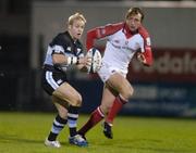 19 November 2004; Ryan Powell, Cardiff Blues, in action against Neil Best, Ulster. Celtic League 2004-2005, Ulster v Cardiff Blues, Ravenhill, Belfast. Picture credit; Matt Browne / SPORTSFILE
