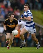 3 November 2013; Jamie Doolan, Dr. Crokes, in action against Mark Collins, Castlehaven. AIB Munster Senior Club Football Championship, Quarter-Final, Dr. Crokes, Kerry, v Castlehaven, Cork. Dr. Crokes GAA Club, Lewis Road, Killarney, Co. Kerry. Picture credit: Stephen McCarthy / SPORTSFILE