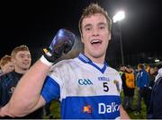 6 November 2013; St Vincent's Cameron Diamond, who scored his side's winning point, celebrates after the final whistle. Dublin County Senior Football Championship Final Replay, Ballymun Kickhams v St Vincent's, Parnell Park, Dublin. Picture credit: Matt Browne / SPORTSFILE