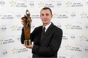 8 November 2013; Mayo footballer Keith Higgins with his 2013 GAA GPA All-Star award, sponsored by Opel, at the 2013 GAA GPA All-Star awards in Croke Park, Dublin. Photo by Sportsfile