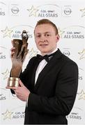 8 November 2013; Monaghan footballer Colin Walshe with his 2013 GAA GPA All-Star award, sponsored by Opel, at the 2013 GAA GPA All-Star awards in Croke Park, Dublin. Photo by Sportsfile