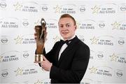 8 November 2013; Monaghan footballer Colin Walshe with his 2013 GAA GPA All-Star award, sponsored by Opel, at the 2013 GAA GPA All-Star awards in Croke Park, Dublin. Photo by Sportsfile