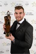 8 November 2013; Mayo footballer Aidan O'Shea with his 2013 GAA GPA All-Star award, sponsored by Opel, at the 2013 GAA GPA All-Star awards in Croke Park, Dublin. Photo by Sportsfile