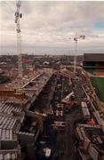 10 February 1999; The Canal End is seen under construction at Croke Park in Dublin. Photo by David Maher/Sportsfile