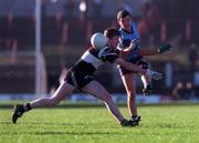 20 December 1998; Donal Foley of Moyle Rovers in action against Conor Whelan of Doonbeg during the AIB Munster Senior Club Football Championship Final Replay match between Doonbeg and Moyle Rovers at the Gaelic Grounds in Limerick. Photo by Ray McManus/Sportsfile