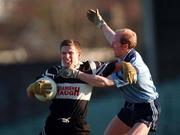 20 December 1998; Gerry Killeen of Doonbeg in action against Liam Cronin of Moyle Rovers during the AIB Munster Senior Club Football Championship Final Replay match between Doonbeg and Moyle Rovers at the Gaelic Grounds in Limerick. Photo by Ray McManus/Sportsfile