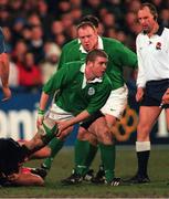 5 February 1999; Gordon D'arcy of Ireland A during the A International match between Ireland and France at Donnybrook Stadium in Dublin. Photo by Matt Browne/Sportsfile