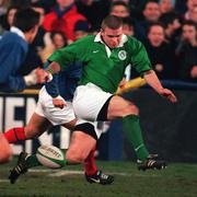 5 February 1999; Gordon D'arcy of Ireland A during the A International match between Ireland and France at Donnybrook Stadium in Dublin. Photo by Matt Browne/Sportsfile