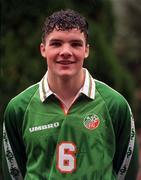 8 May 1998; Jim Goodwin during a Republic of Ireland Under 17 Squad Portrait session at the AUL Complex in Clonshaugh, Dublin. Photo by David Maher/Sportsfile