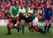 28 November 1998; Keith Wood of Ireland during the International Rugby Friendly match between Ireland and South Africa at Lansdowne Road in Dublin. Photo by Brendan Moran/Sportsfile