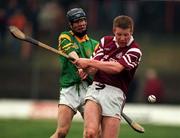 6 December 1998; Kenneth Kennedy of St. Joseph's Doora Barefield in action against Paddy O'Brien of Toomevara during the AIB Munster Senior Club Hurling Championship Final match between St. Joseph's Doora Barefield and Toomevara at the Gaelic Grounds in Limerick. Photo by Sportsfile