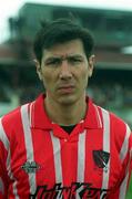 9 April 1995; Laurie Sanchez of Sligo Rovers prior to the Harp Lager FAI Cup Semi-Final match between Sligo Rovers and Shelbourne at The Showgrounds in Sligo. Photo by David Maher/Sportsfile