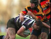 2 January 1999; Michael Smyth of Terenure in action against Liam Toland of Landsdowne during the AIB All-Ireland League Division 1 match between Terenure College RFC and Lansdowne RFC at Lakelands Park in Dublin. Photo by Brendan Moran/Sportsfile