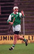 8th November 1998. Martin Storey of Leinster celebrates after socrig a goal during the Railway Cup Semi-Final match between Leinster and Munster at Nowlan Park in Kilkenny. Photo by Ray McManus/Sportsfile