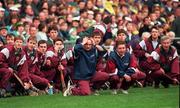 17 March 1997: Athenry manager P J Molloy reacts during the All-Ireland Senior Club Hurling Championship Final match between Athenry and Wolfe Tones at Croke Park in Dublin. Photo by Ray McManus/Sportsfile