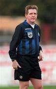 9 November 1997: Referee Paddy Dempsey during the Harp Lager National League Premier Division match between Shamrock Rovers and Cork City at Tolka Park in Dublin. Photo by Brendan Moran/Sportsfile