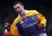 31 January 1999; Ray Cosgrove of Kilmacud Crokes celebrates after scoring a point during the AIB Leinster Club Football Championship Final 2nd Replay match between Éire Og and Kilmacud Crokes at St Conleths Park in Newbridge, Kildare. Photo by Ray McManus/Sportsfile