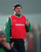 1 March 1998; Dunloy Cuchullains manager Seamus Elliott during the AIB GAA Hurling All-Ireland Club Semi-Final Replay match between Sarsfields and Dunloy Cuchullains at Cusack Park in Mullingar, Westmeath. Photo by Ray McManus/Sportsfile