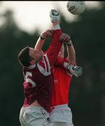 14 February 1999; Donagh Wiseman of Cork in action against Shay Walsh of Galway during the Church & General National Football League Division 1 match between Cork and Galway at Páirc Uí Rinn in Cork. Photo by Brendan Moran/Sportsfile