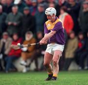 7 February 1999; Tom Dempsey of Wexford during the Walsh Cup Semi-Final match between Kilkenny and Wexford in Mullinavat in Kilkenny. Photo by Ray McManus/Sportsfile