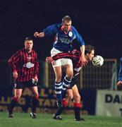 5 February 1999; Tony McCarthy of Shelbourne in action against Kevin Hunt of Bohemians during the Harp Lager FAI Cup Second Round match between Bohemians and Shelbourne at Dalymount Park in Dublin. Photo by Brendan Moran/Sportsfile